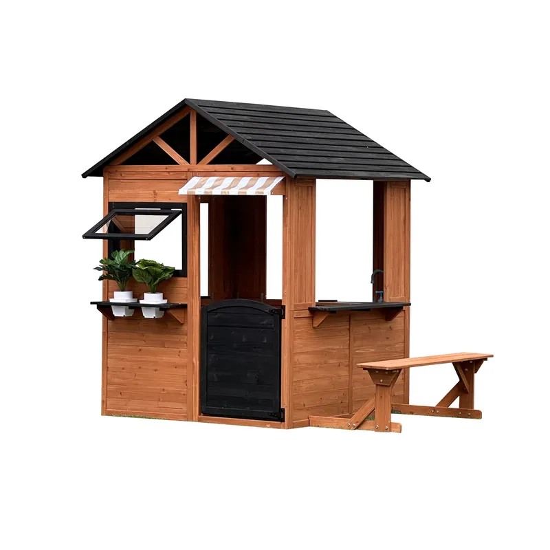 บ้านตุ๊กตาไม้สำหรับเด็ก บ้านเล - Kids Outdoor Climbing Frame บทวิจารณ์และราคา