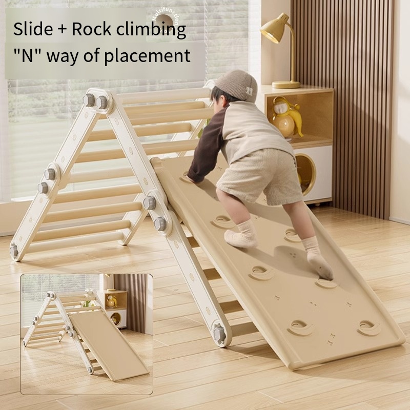 โครงปีนป่ายในบ้าน ผนังปีนป่ายใ - Kids Outdoor Climbing Frame บทวิจารณ์และราคา