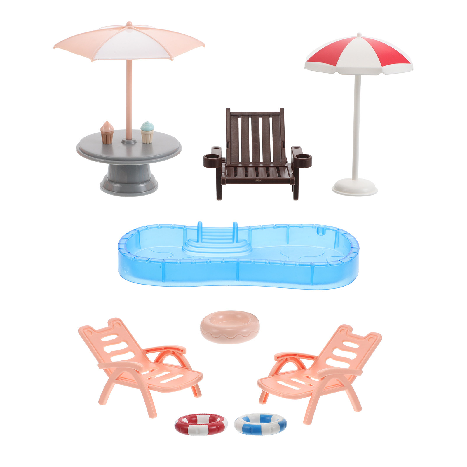 ชุดสระว่ายน้ำจิ๋วสำหรับบ้านตุ๊ - Kids Outdoor Furniture Set บทวิจารณ์และราคา